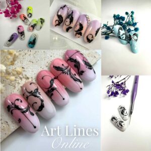 ONLINE Art lines- Swirls and ornaments